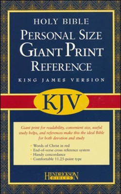KJV Personal Reference Bible, Giant Print, Imit. Leather/Black